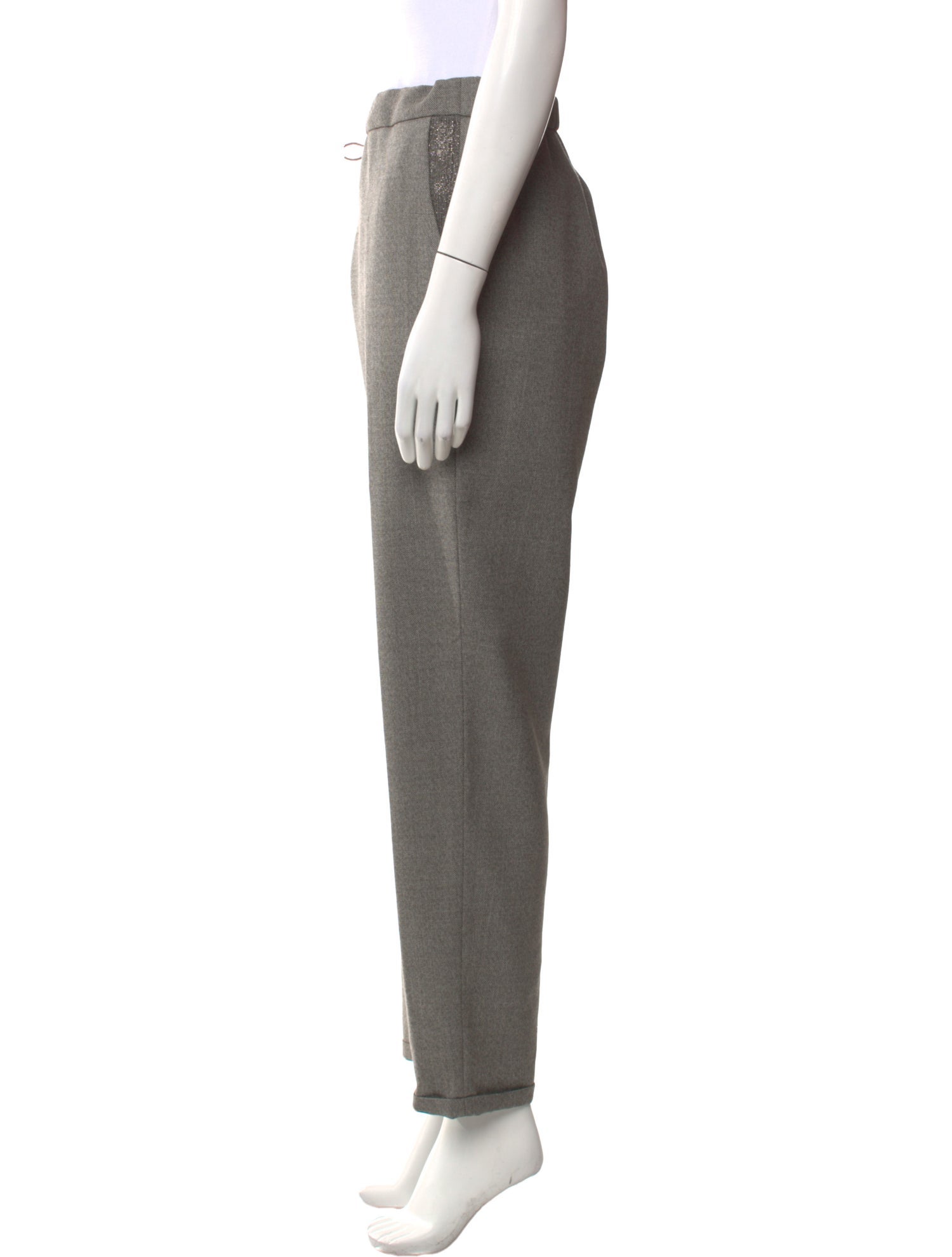 Fabiana Filippi Merino Wool Straight Leg Pants