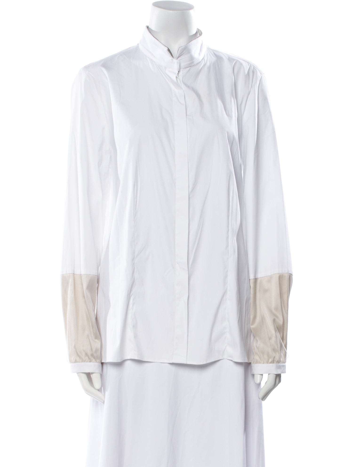 Fabiana Filippi Long Sleeve Button-Up Top
