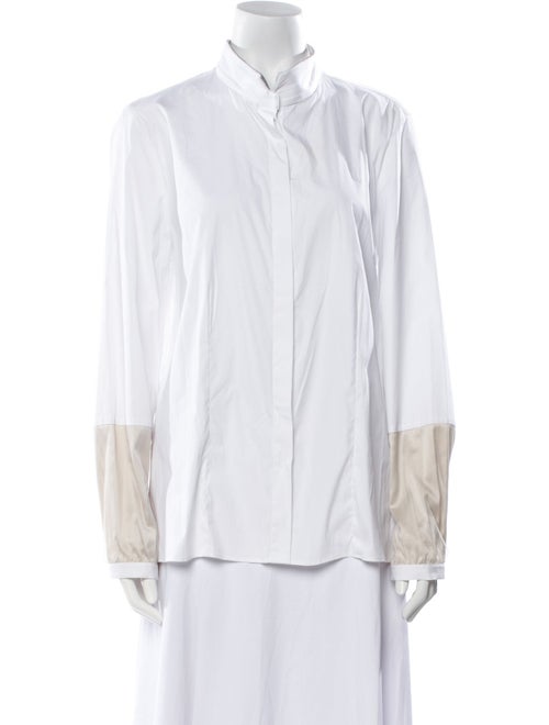 Fabiana Filippi Long Sleeve Button-Up Top