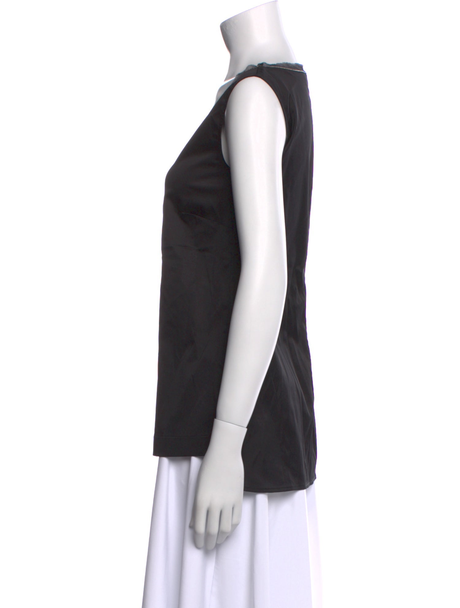 Fabiana Filippi Silk Scoop Neck Top