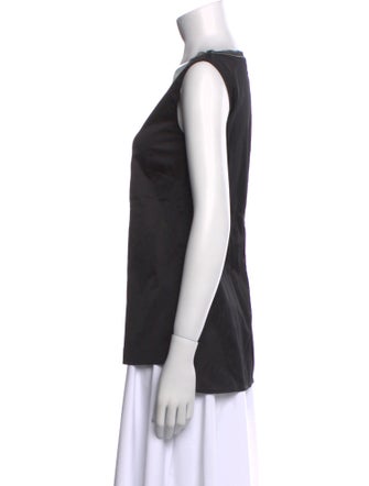 Fabiana Filippi Silk Scoop Neck Top