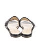 Fabiana Filippi Leather Beaded Accents Slides