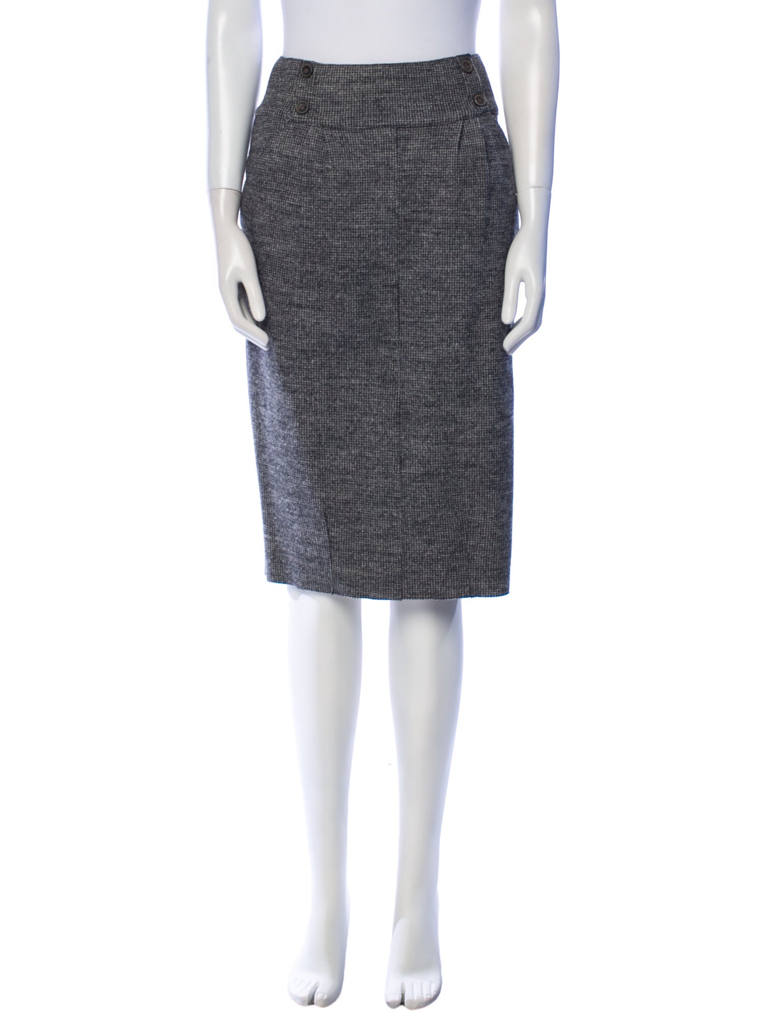 Fabiana Filippi Merino Wool Knee-Length Skirt