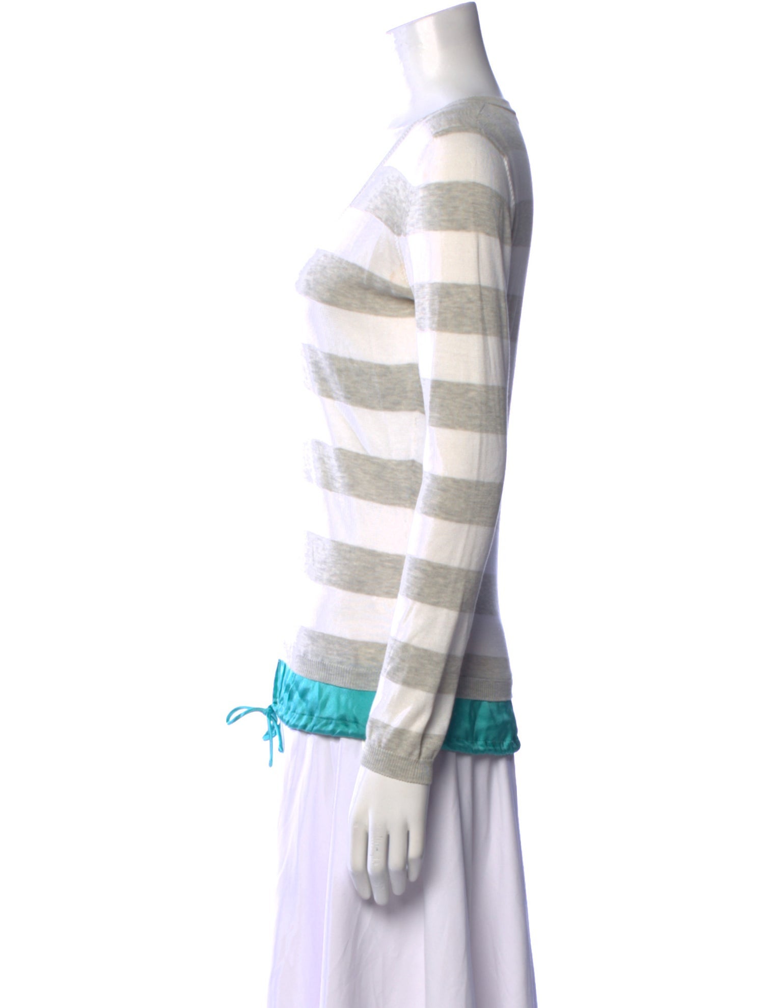 Fabiana Filippi Striped V-Neck Top