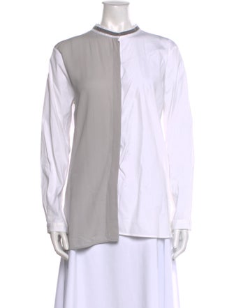 Fabiana Filippi Mock Neck Long Sleeve Tunic