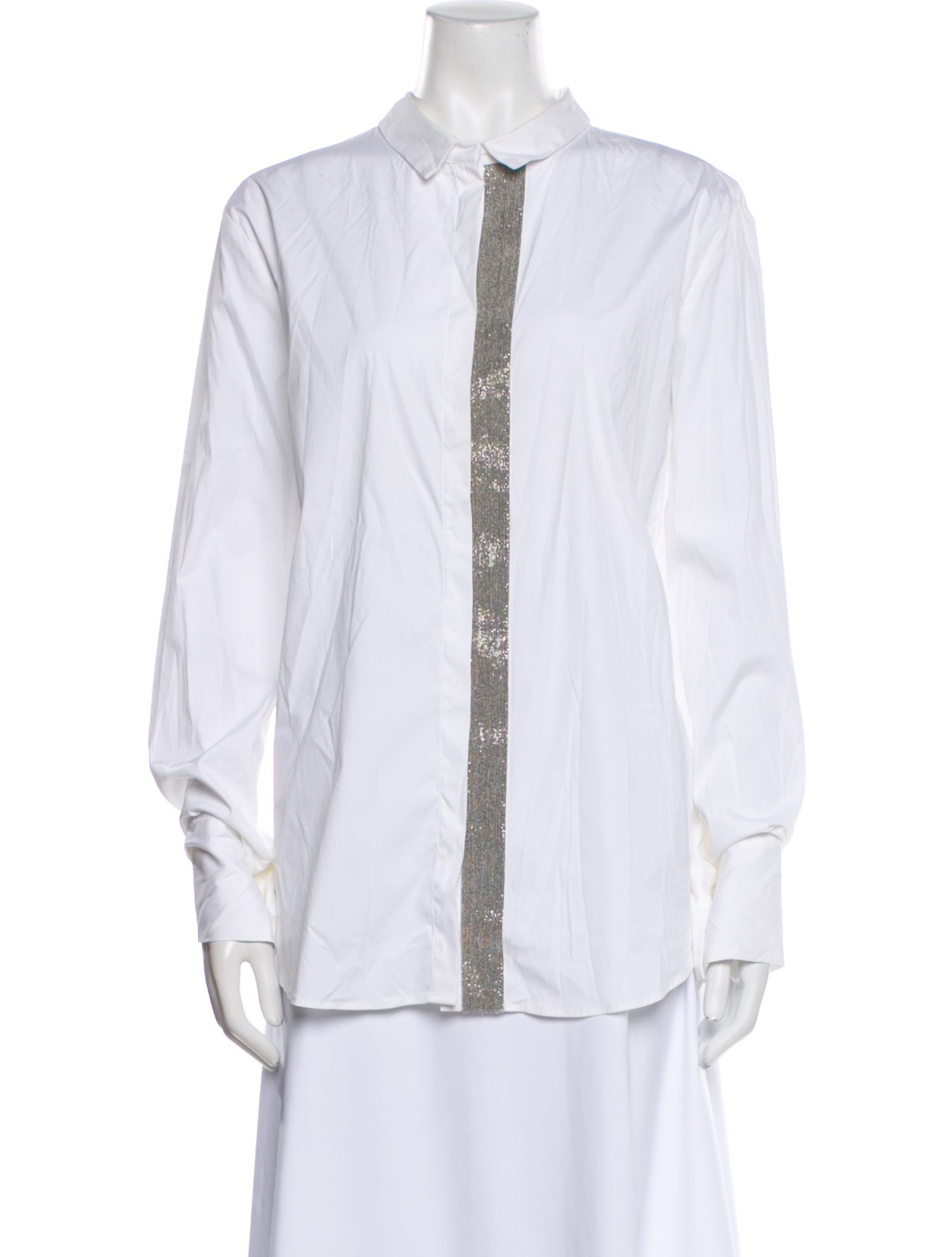 Fabiana Filippi Long Sleeve Button-Up Top w/ Tags