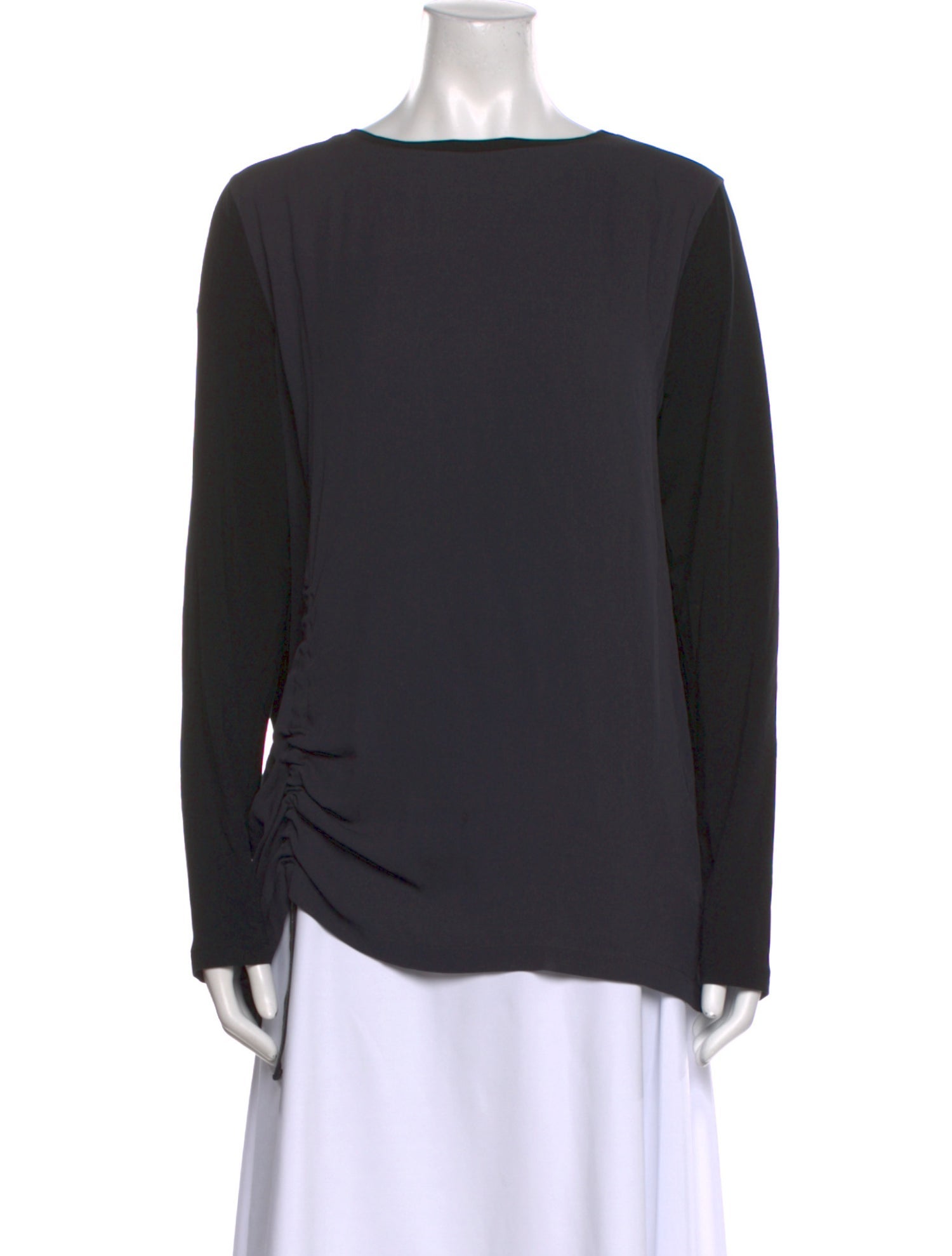 Fabiana Filippi Bateau Neckline Long Sleeve Top