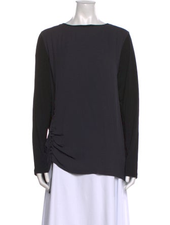 Fabiana Filippi Bateau Neckline Long Sleeve Top