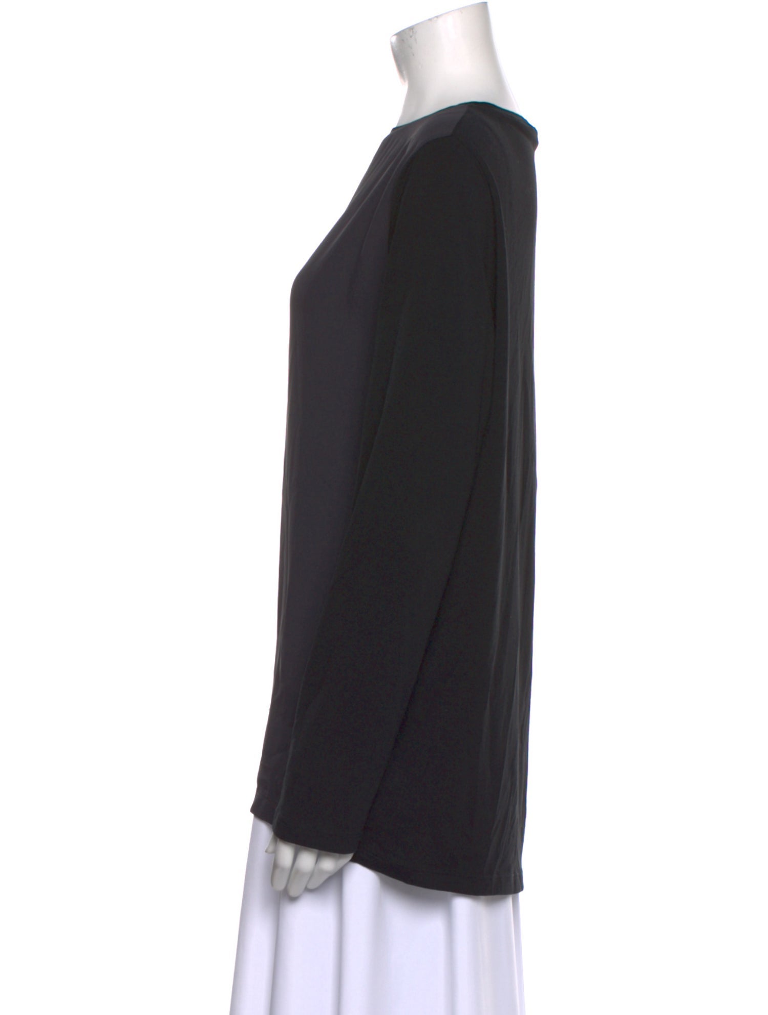 Fabiana Filippi Bateau Neckline Long Sleeve Top