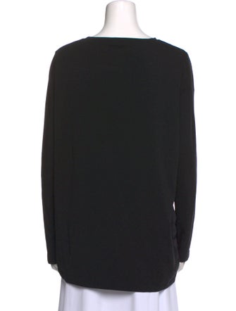 Fabiana Filippi Bateau Neckline Long Sleeve Top