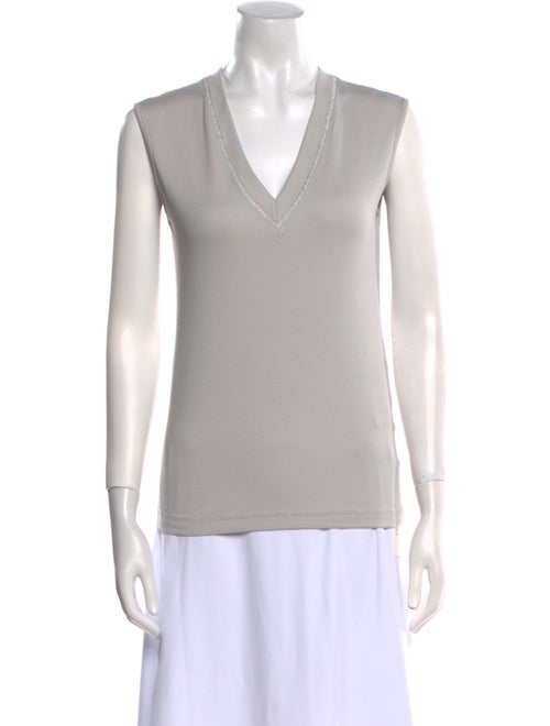 Fabiana Filippi V-Neck Sleeveless Top