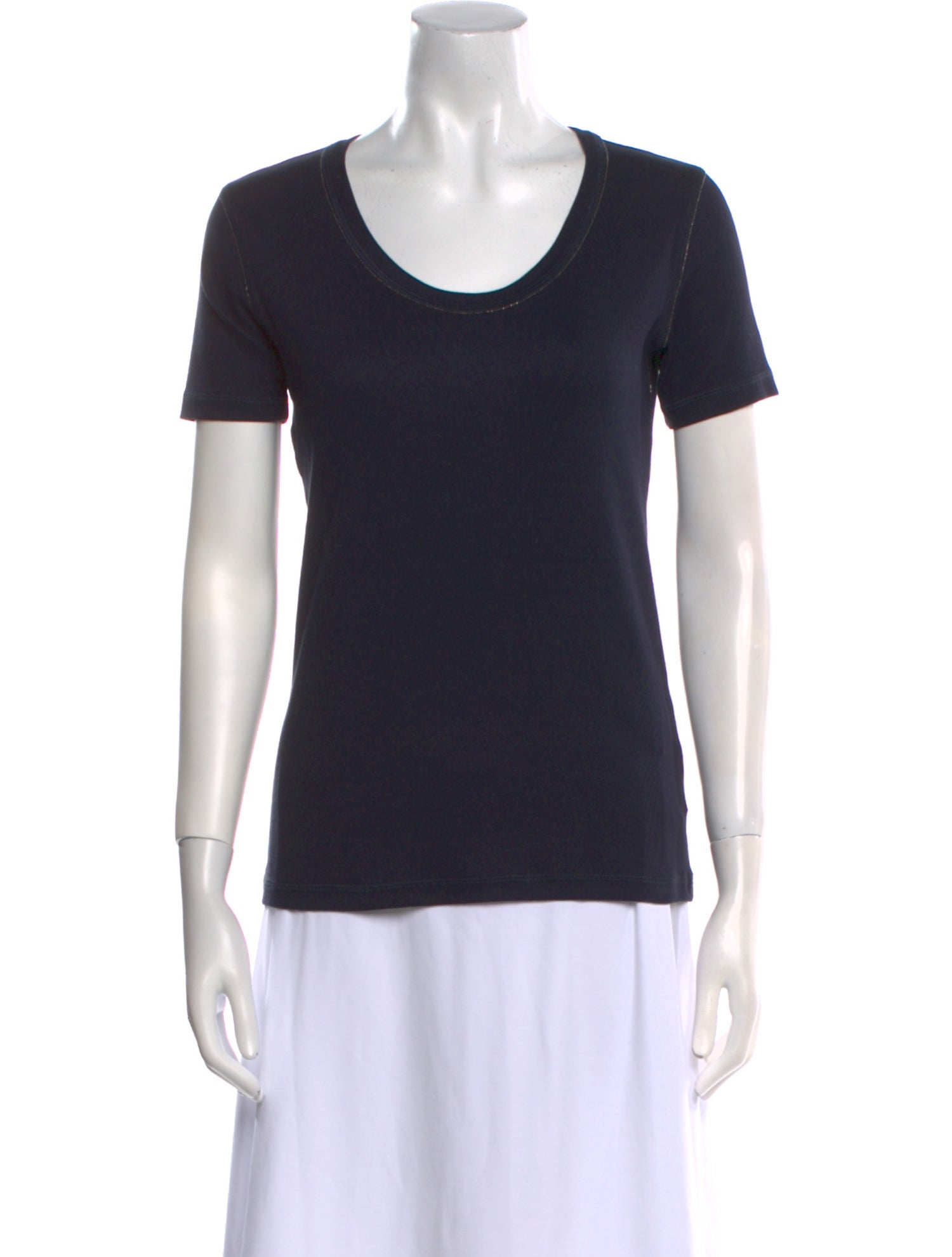 Fabiana Filippi Scoop Neck Short Sleeve T-Shirt