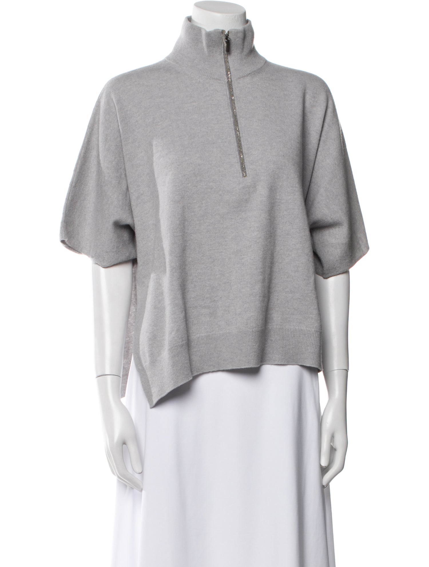 Fabiana Filippi Merino Wool Mock Neck Sweater