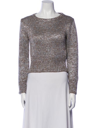 Fabiana Filippi Virgin Wool Crew Neck Sweater