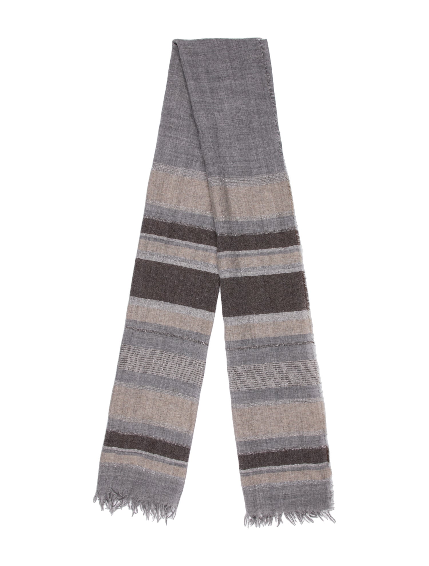 Fabiana Filippi Merino Wool Striped Scarf