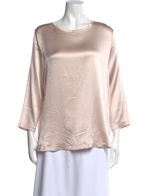 Fabiana Filippi Silk Bateau Neckline Blouse