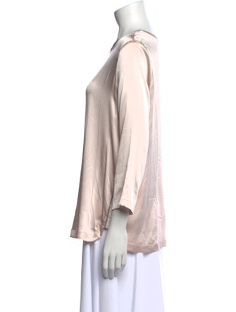 Fabiana Filippi Silk Bateau Neckline Blouse