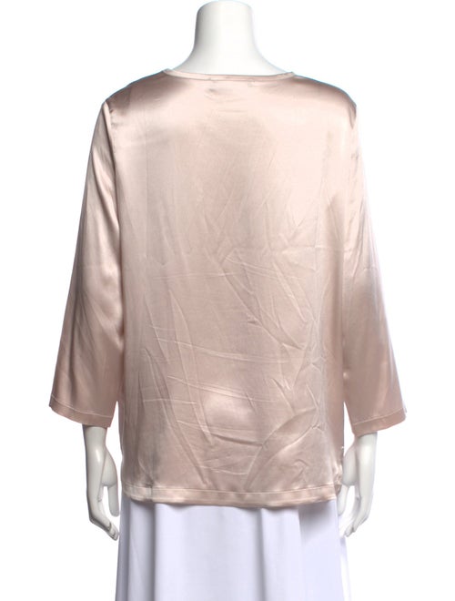 Fabiana Filippi Silk Bateau Neckline Blouse