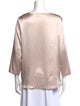 Fabiana Filippi Silk Bateau Neckline Blouse