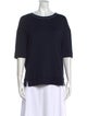 Fabiana Filippi Scoop Neck Three-Quarter Sleeve Sweatshirt