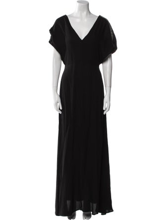 Fabiana Filippi V-Neck Long Dress