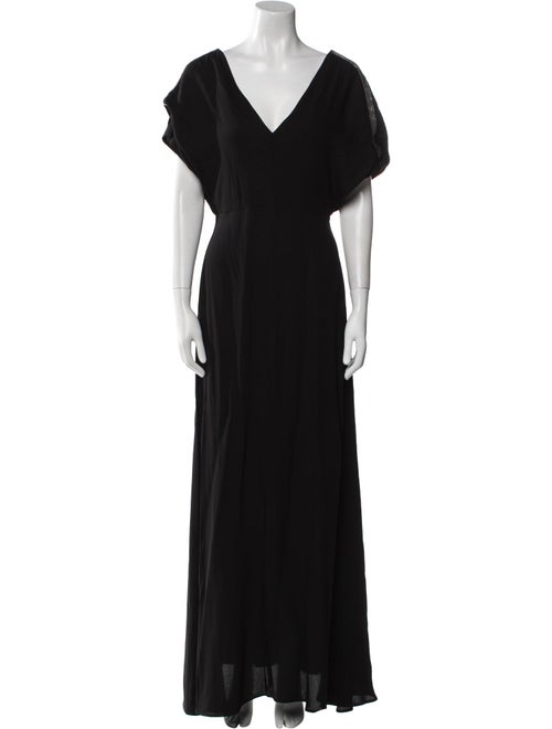 Fabiana Filippi V-Neck Long Dress