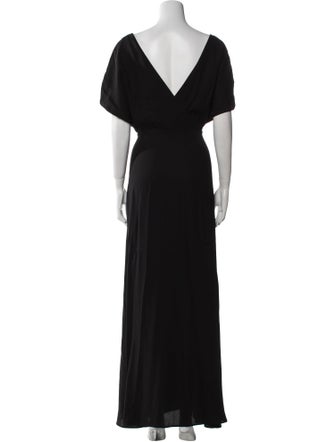 Fabiana Filippi V-Neck Long Dress
