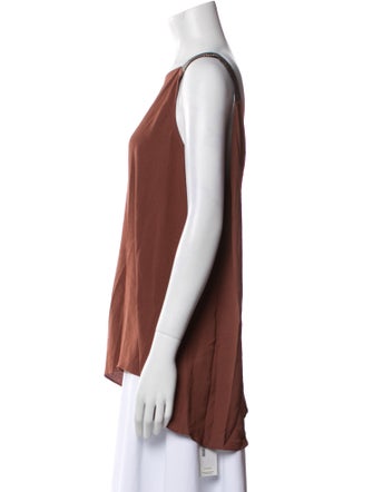 Fabiana Filippi Square Neckline Sleeveless Top