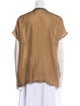 Fabiana Filippi Silk V-Neck Blouse