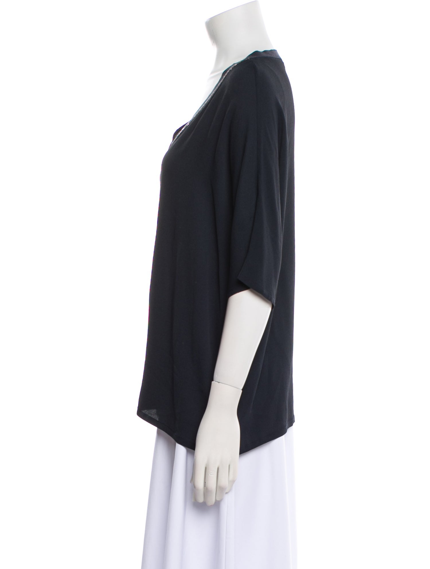 Fabiana Filippi V-Neck Short Sleeve T-Shirt