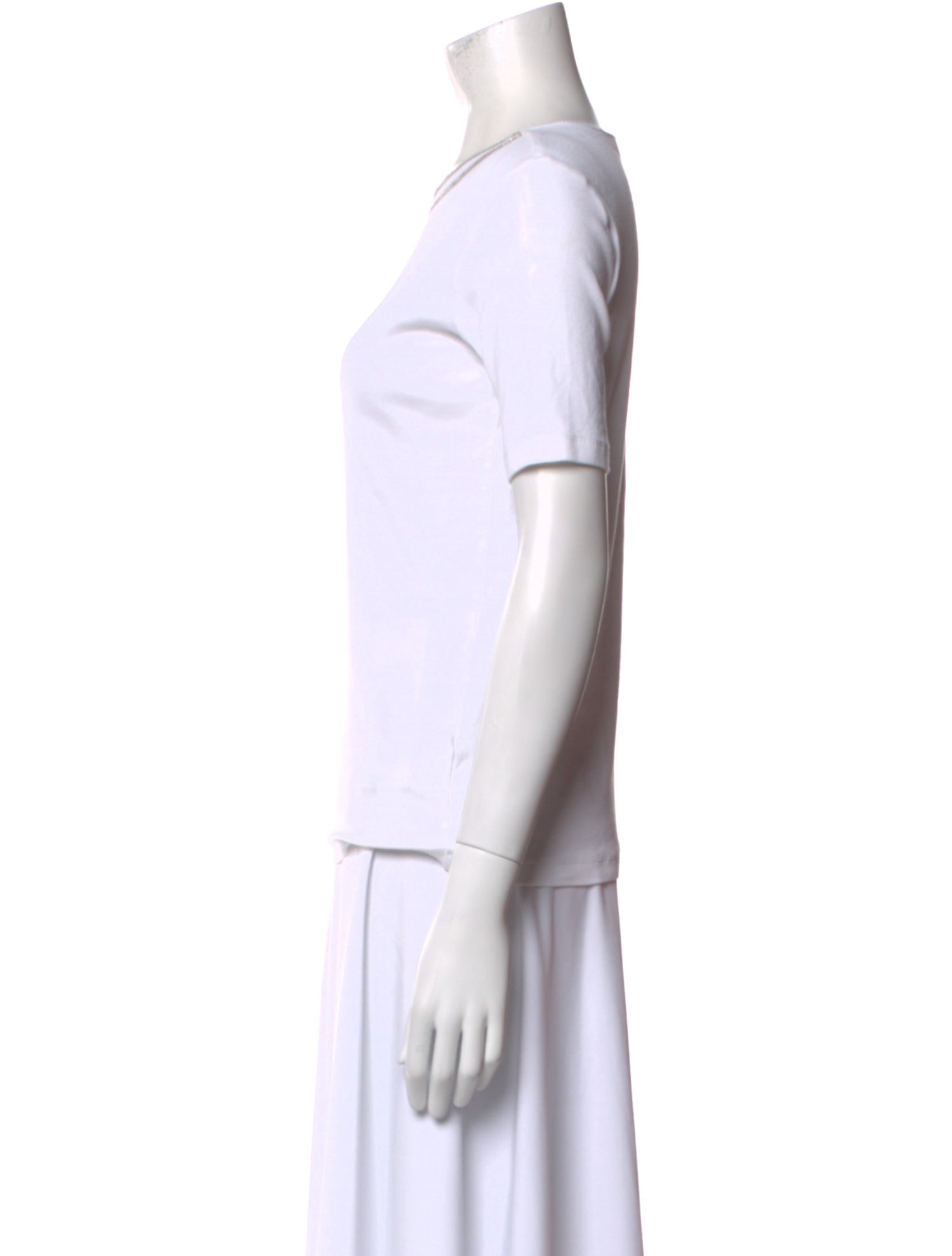 Fabiana Filippi Bateau Neckline Short Sleeve T-Shirt