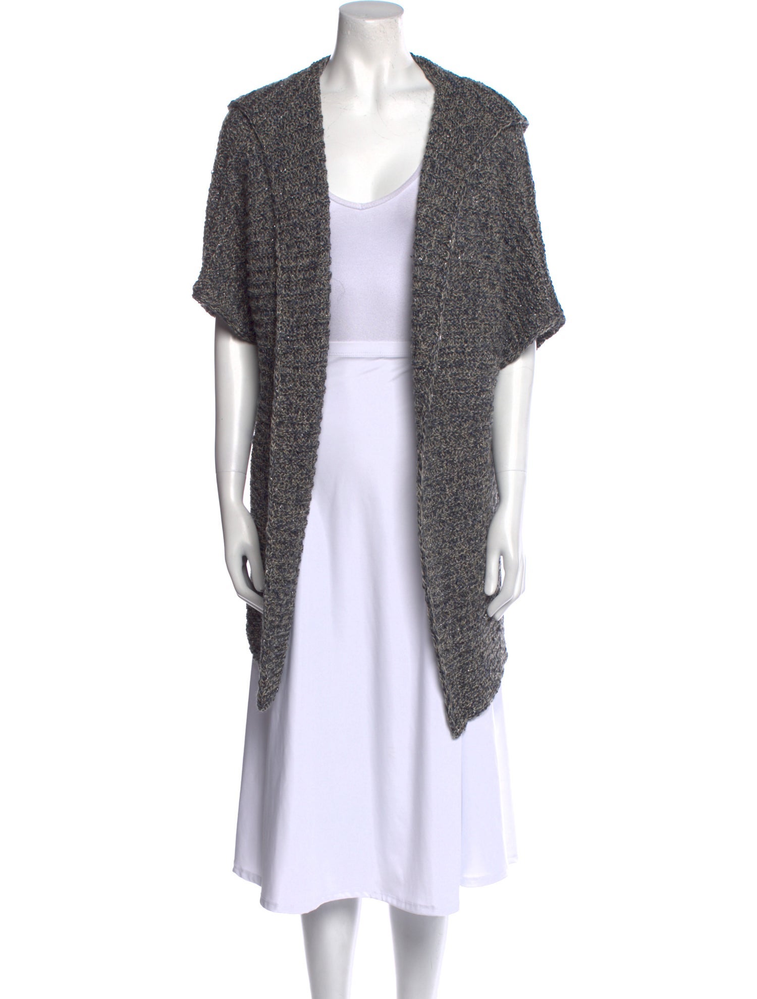 Fabiana Filippi Linen Open Front Sweater