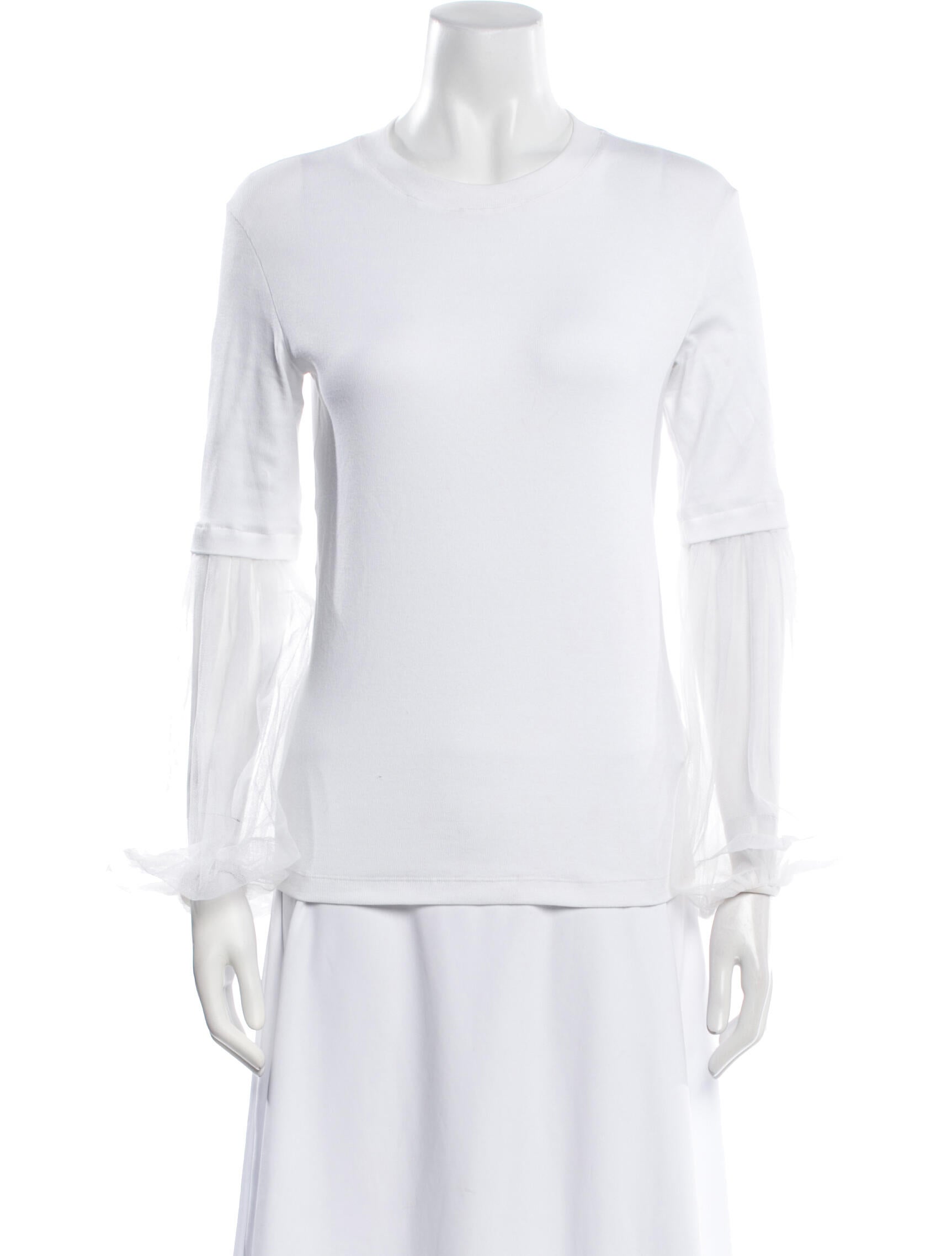 Fabiana Filippi Crew Neck Three-Quarter Sleeve T-Shirt