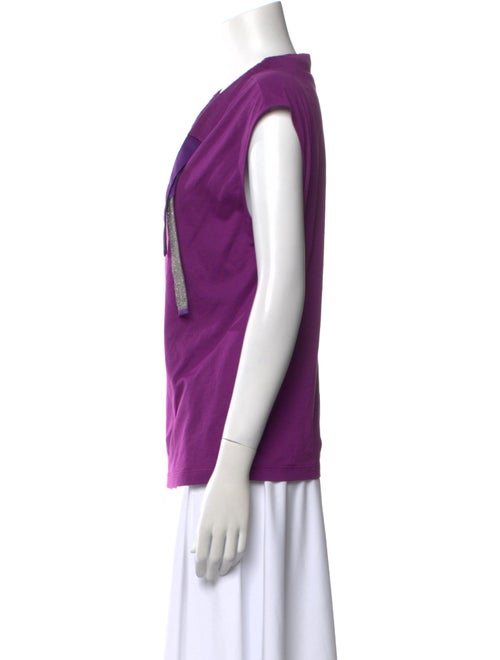 Fabiana Filippi Cowl Neck Sleeveless Top