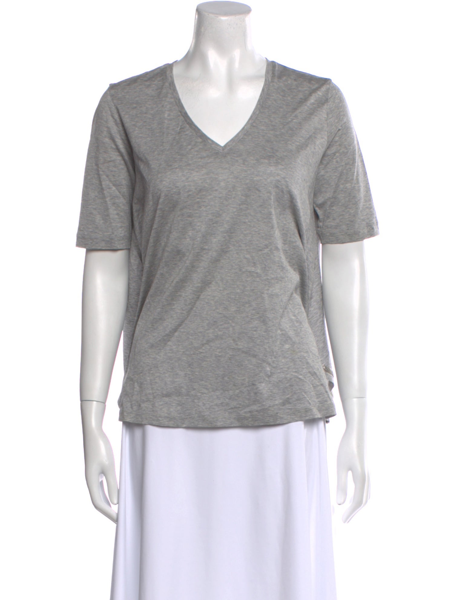 Fabiana Filippi V-Neck Short Sleeve T-Shirt