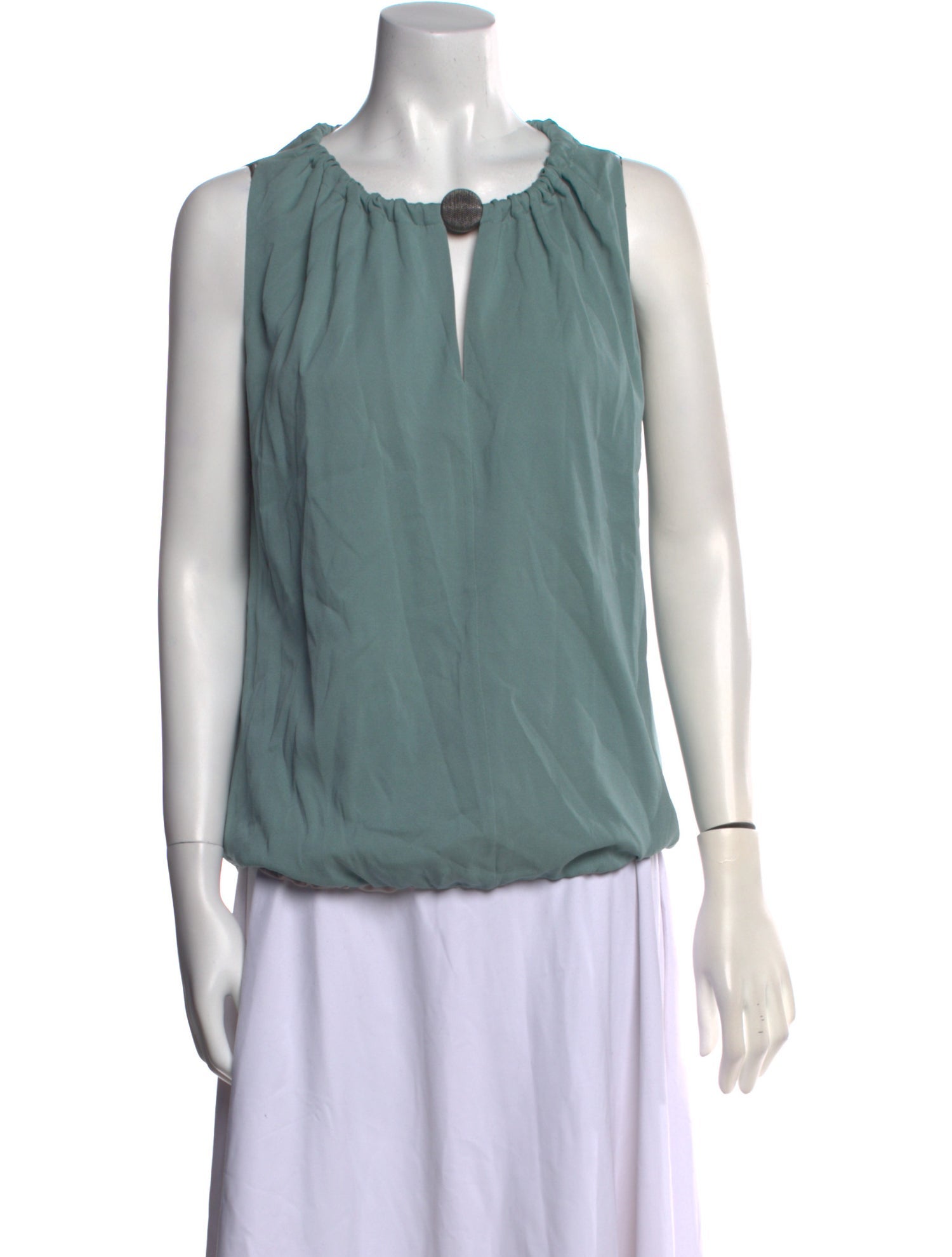 Fabiana Filippi Silk Scoop Neck Blouse w/ Tags