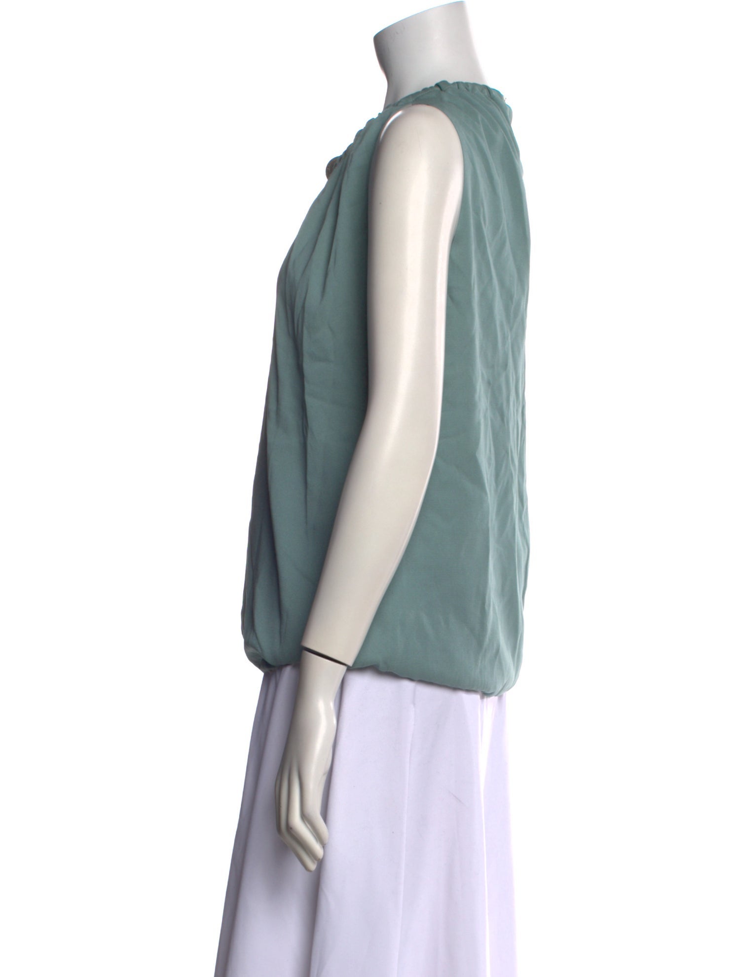 Fabiana Filippi Silk Scoop Neck Blouse w/ Tags