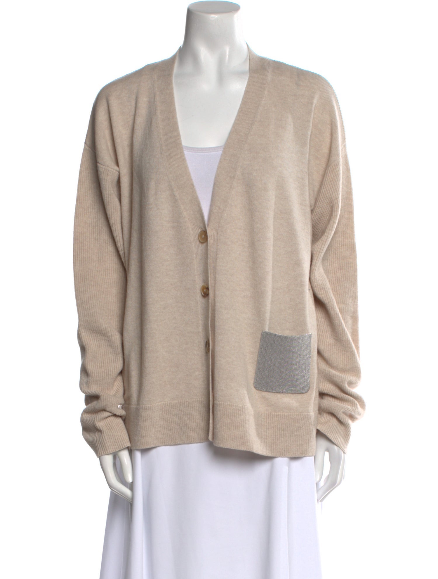 Fabiana Filippi Virgin Wool V-Neck Sweater