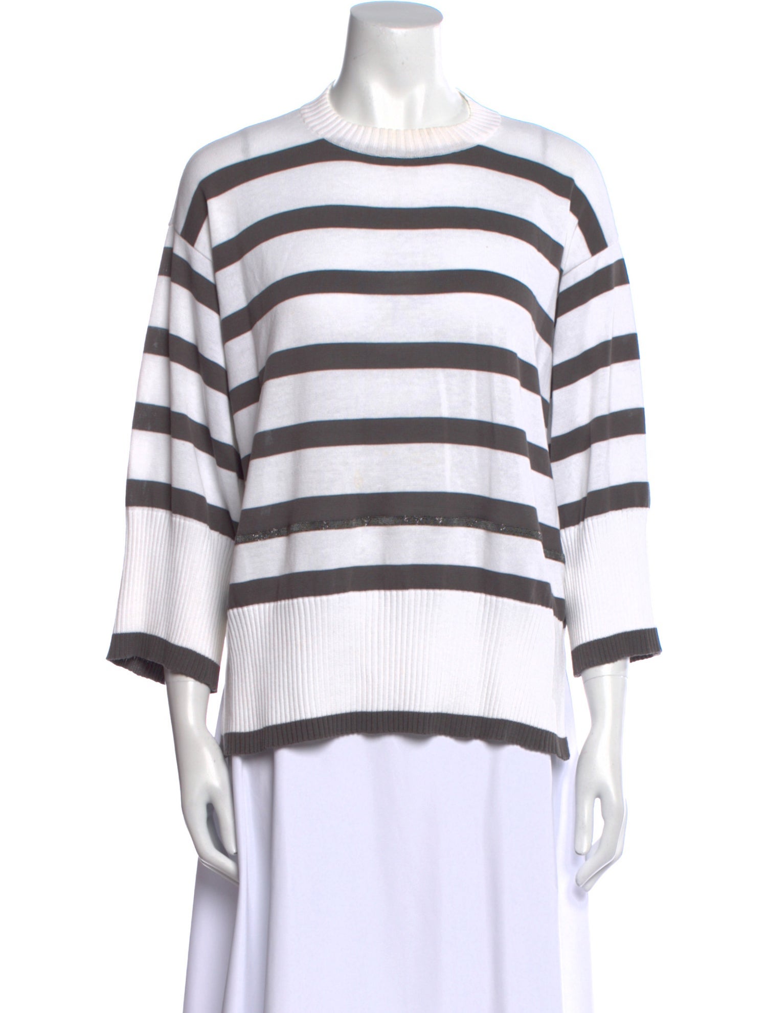 Fabiana Filippi Striped Crew Neck T-Shirt