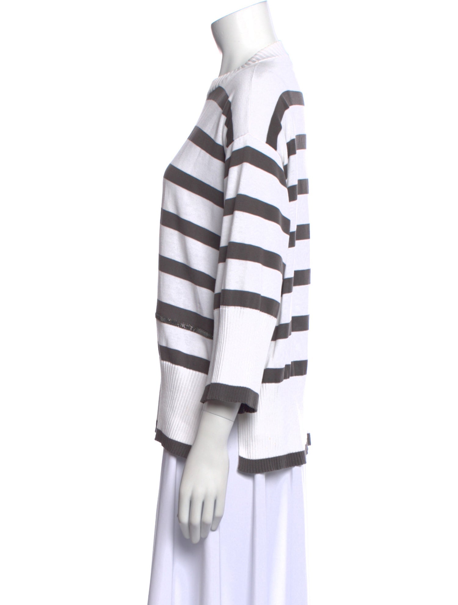 Fabiana Filippi Striped Crew Neck T-Shirt