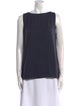 Fabiana Filippi Bateau Neckline Sleeveless Top