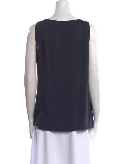 Fabiana Filippi Bateau Neckline Sleeveless Top