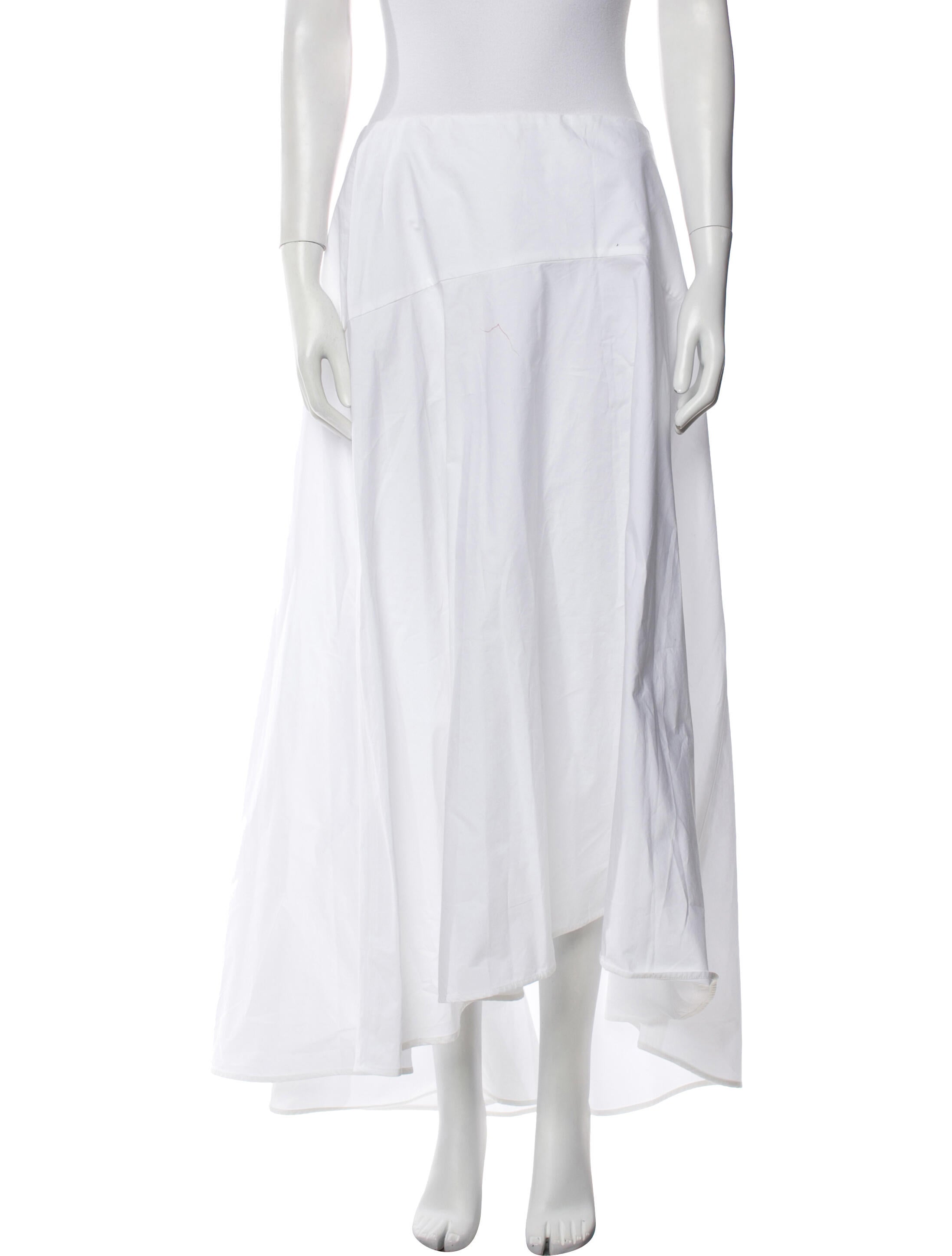 Fabiana Filippi Ruffle Embellishment Midi Length Skirt