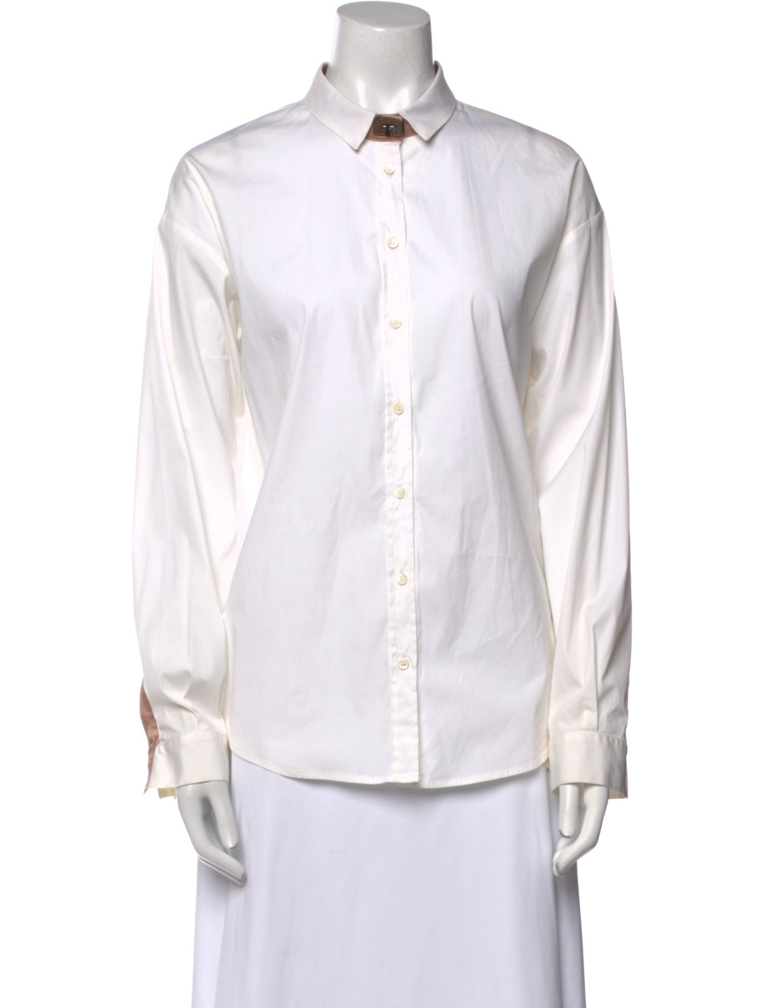 Fabiana Filippi Long Sleeve Button-Up Top