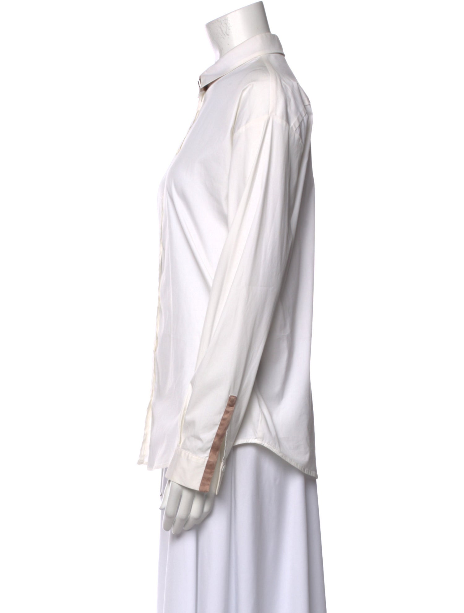 Fabiana Filippi Long Sleeve Button-Up Top