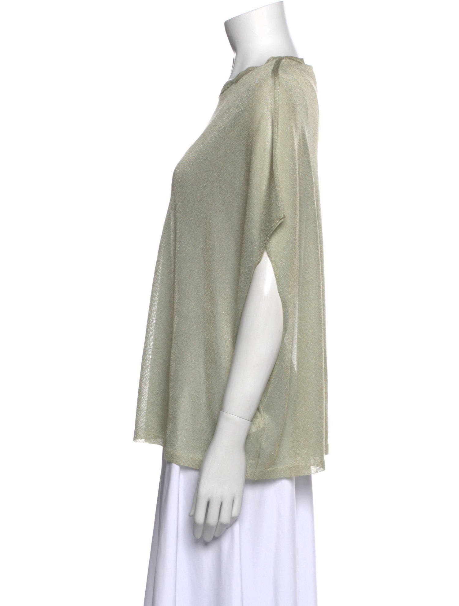 Fabiana Filippi Bateau Neckline Short Sleeve Top