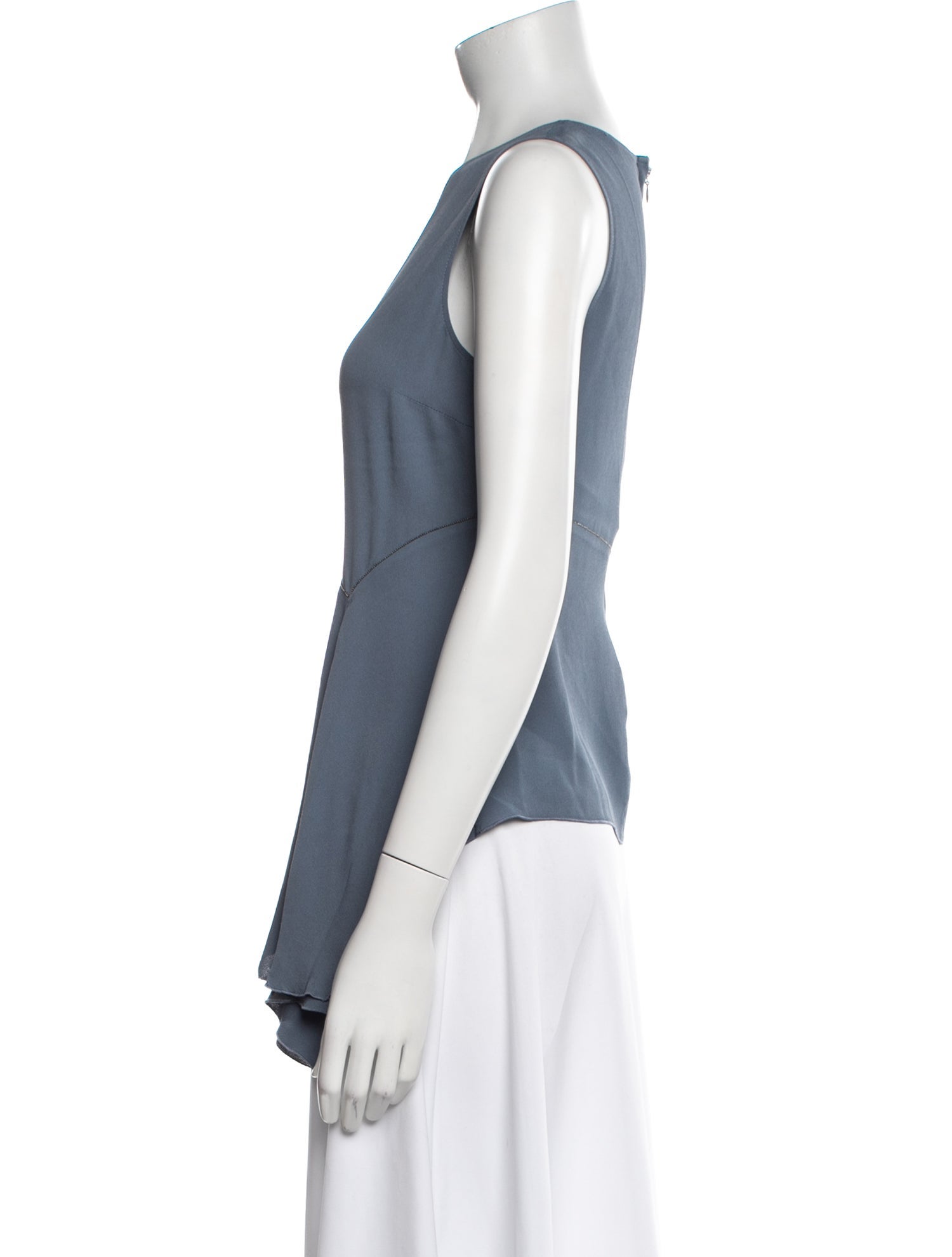 Fabiana Filippi Crew Neck Sleeveless Blouse