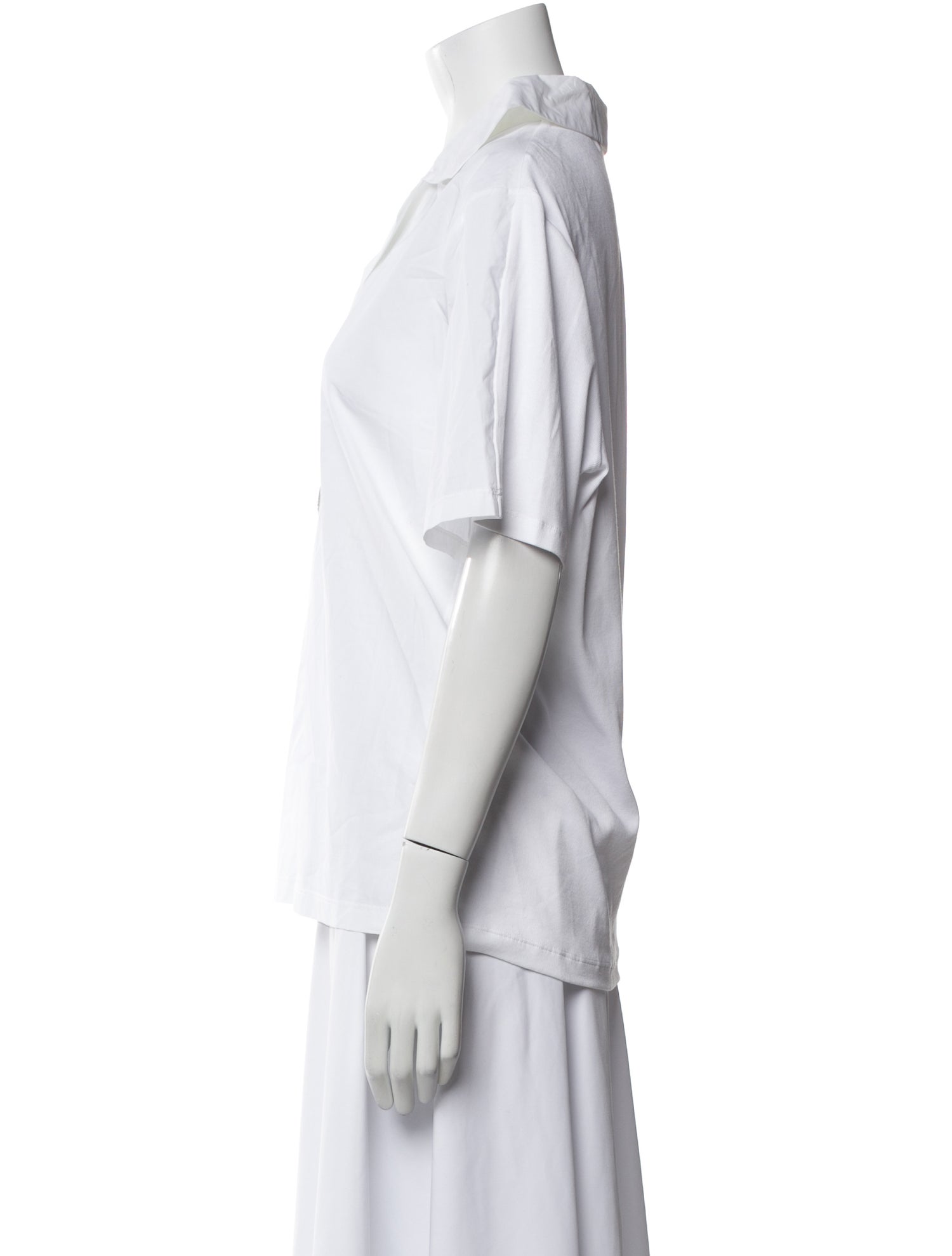 Fabiana Filippi Short Sleeve Button-Up Top