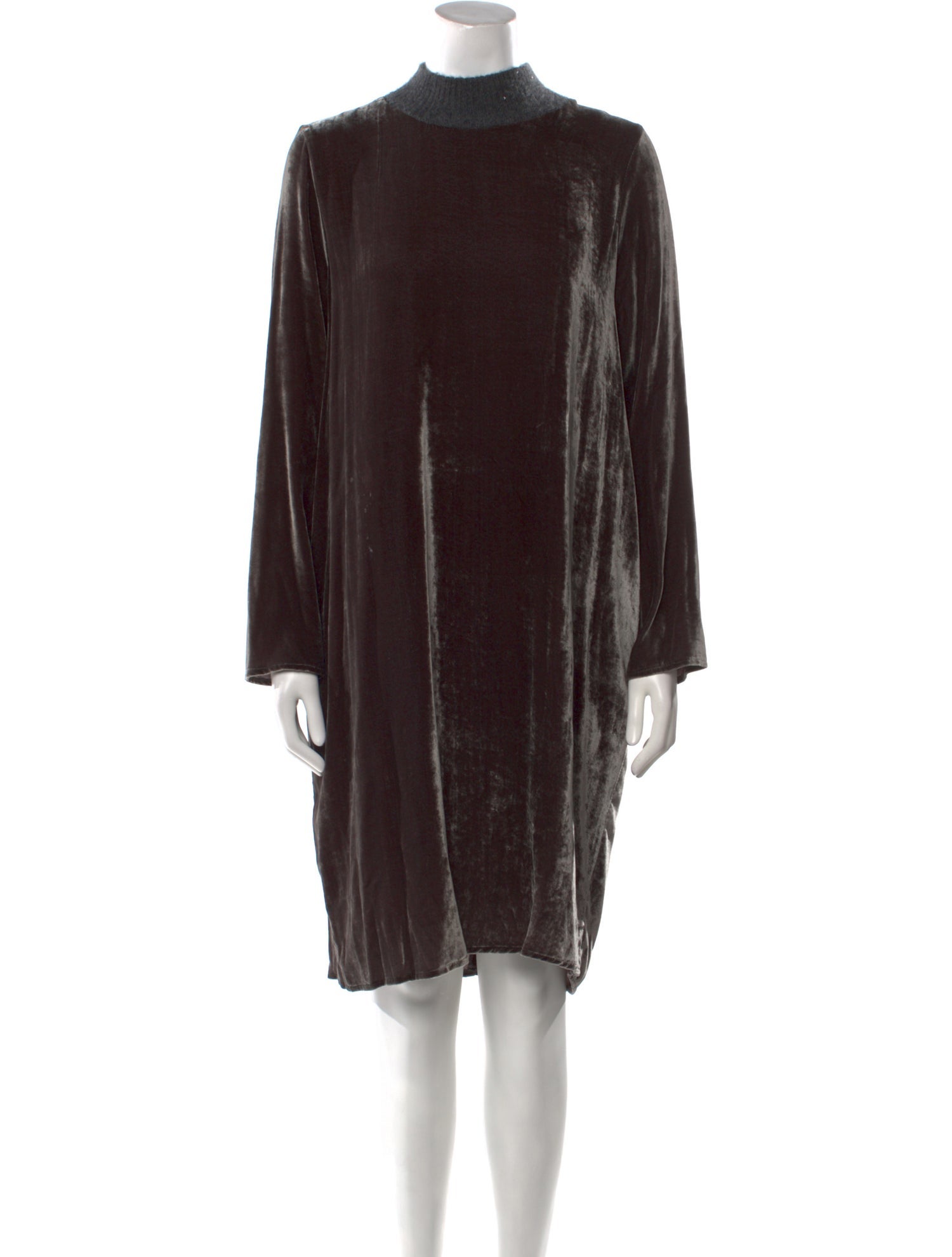 Fabiana Filippi Mock Neck Midi Length Dress