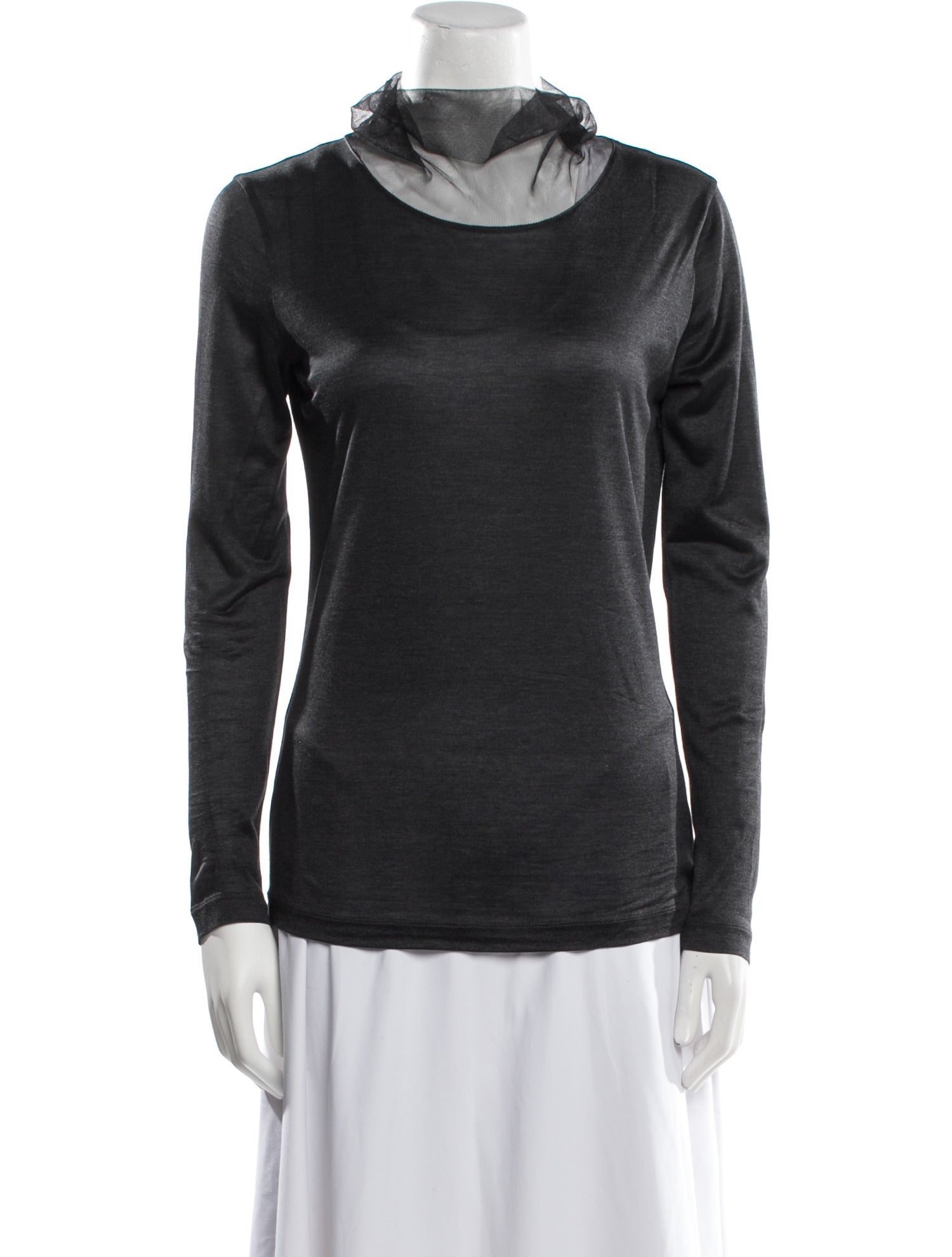 Fabiana Filippi Silk Cowl Neck Sweatshirt
